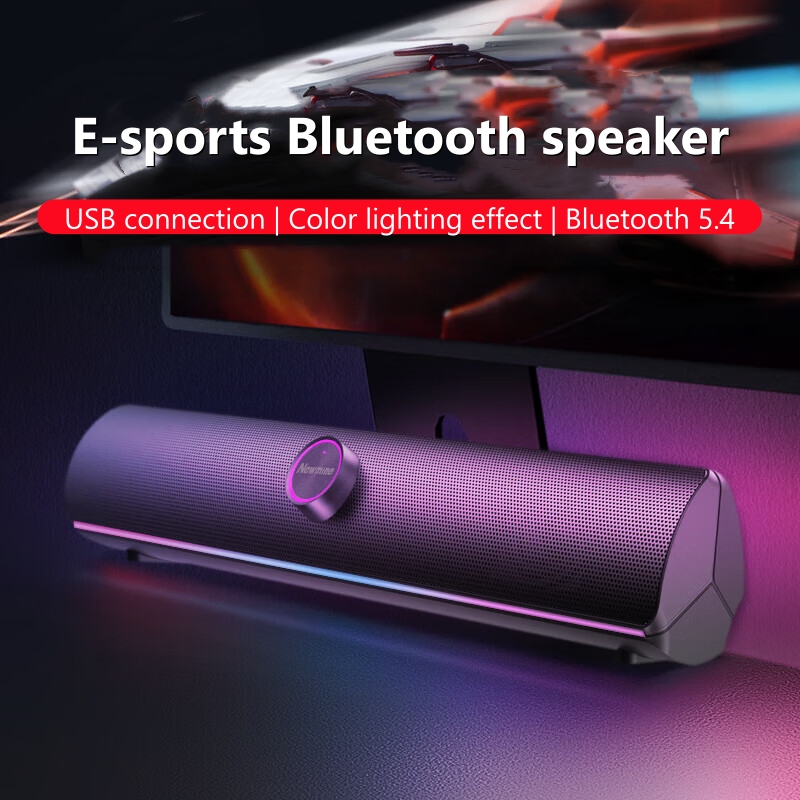 Rgb Computer Soundbar For Pc - Soundbar para Jogos, Alto-falante USB com