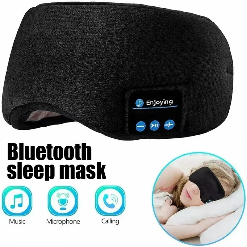 Sleep Mask Headphones Bluetooth - Máscara de Olhos 3D com Fones
