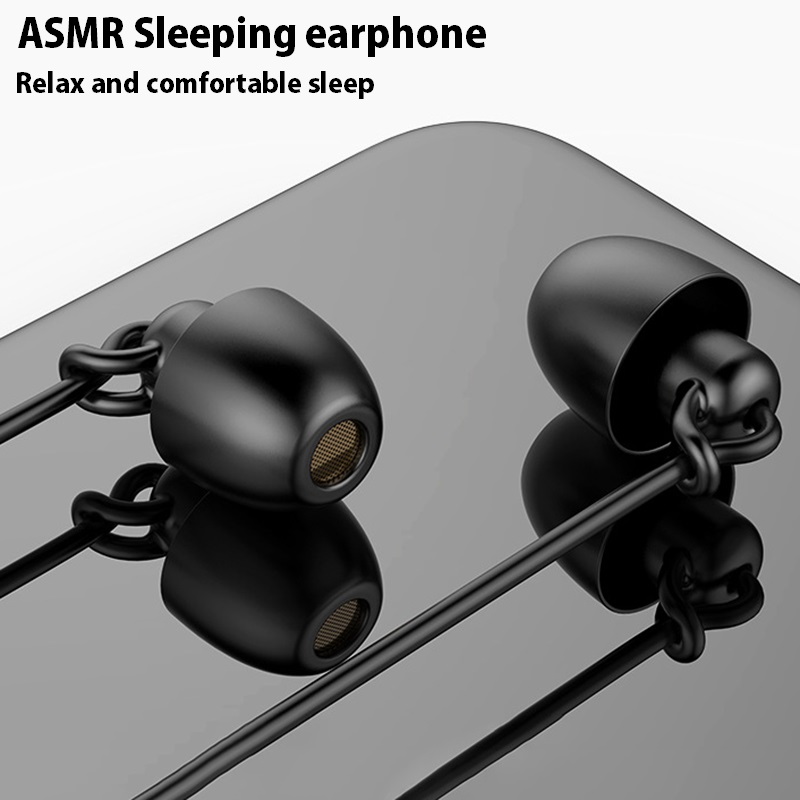 Open Ear Air Conduction Headphones - ASMR-HiFi Headset com Fio TPE, Cancelamento