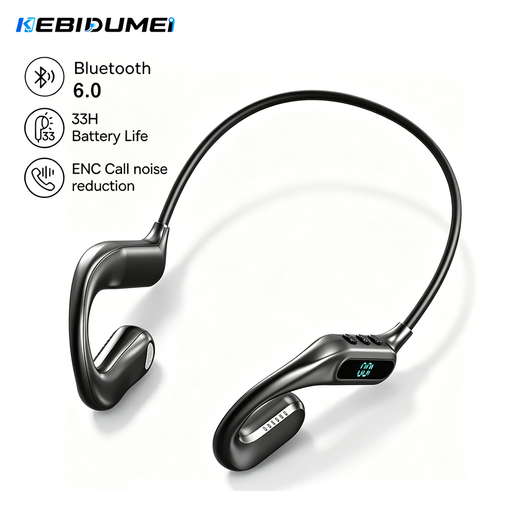 Bone Conduction Running Headphones - Fones de Ouvido Bluetooth 6.0 KEBIDUMEI