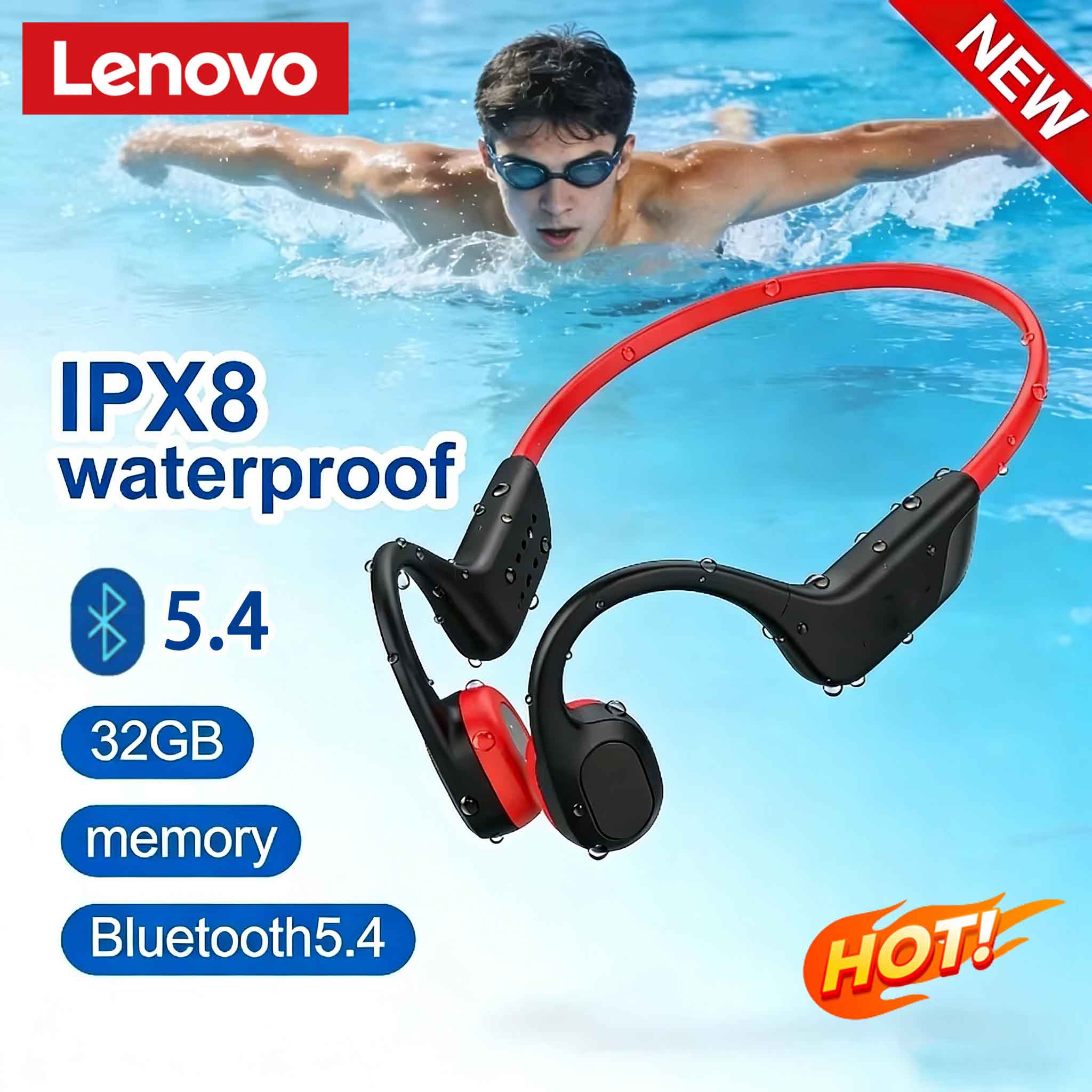 Bone Conduction Running Headphones - Fone de Ouvido por Condução Óssea