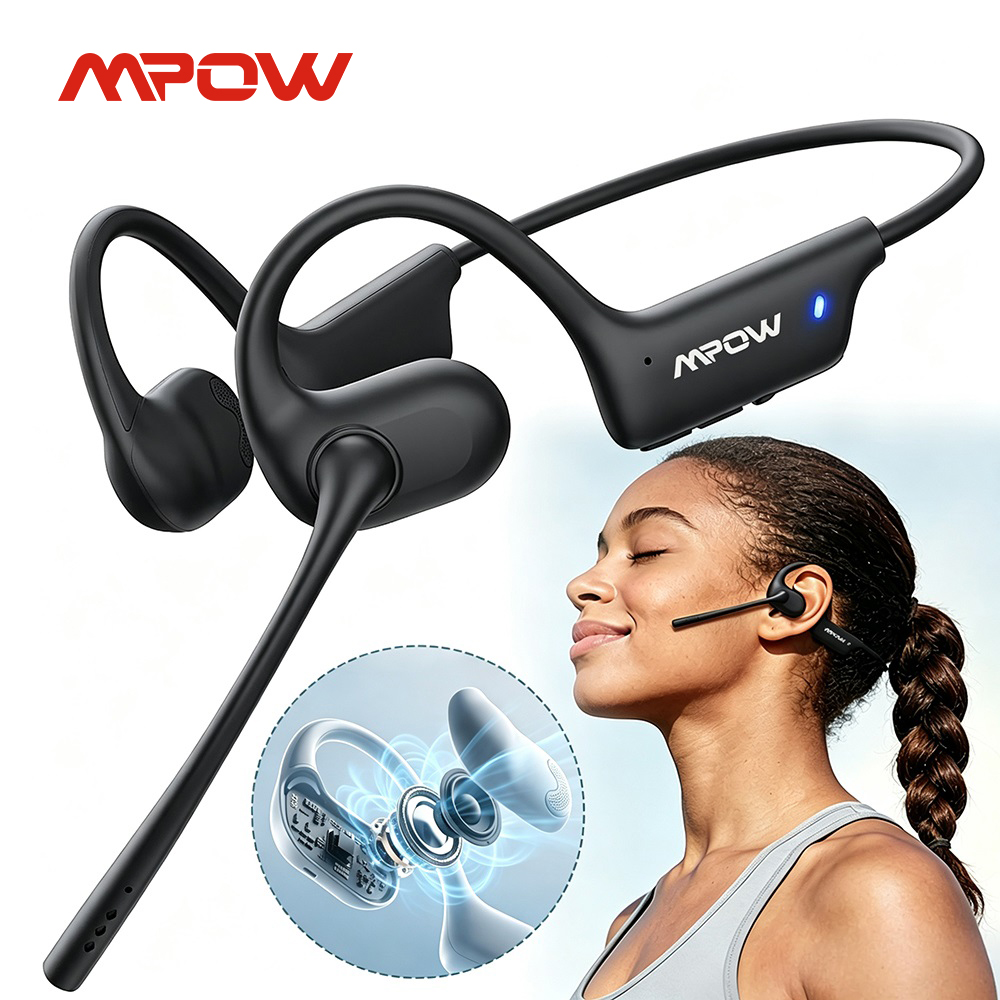Type C Wired Earphones With Mic - Fones de Ouvido Esportivos Mpow O1