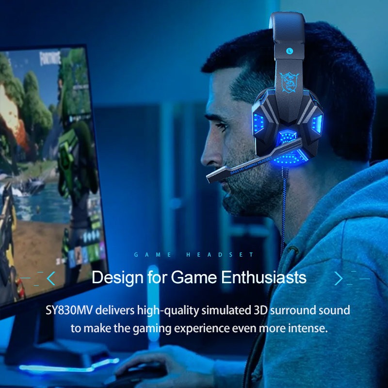 Fone de ouvido para jogos com  - Gaming Headset With Mic Rgb avaliação e preço