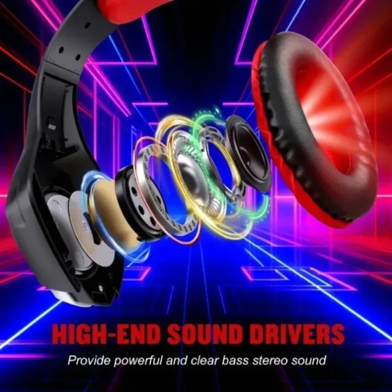 Fone de ouvido gamer com fio,  - Gaming Headset With Mic Rgb avaliação e preço