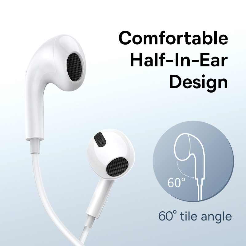 Baseus c17 fone de ouvido com  - Type C Wired Earphones With Mic avaliação e preço