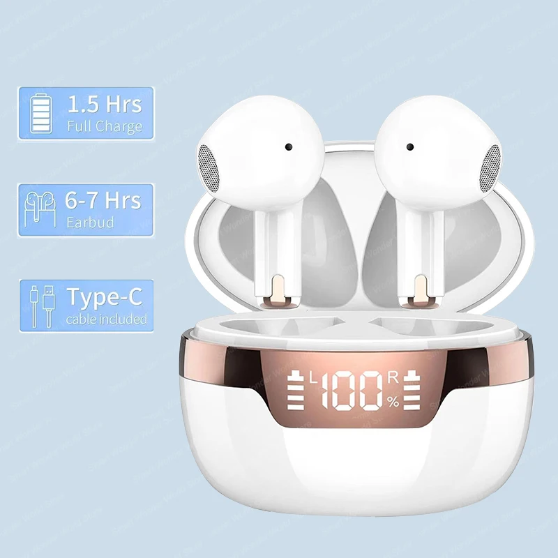 J97 tws bluetooth fone de ouvi - Type C Wired Earphones With Mic avaliação e preço