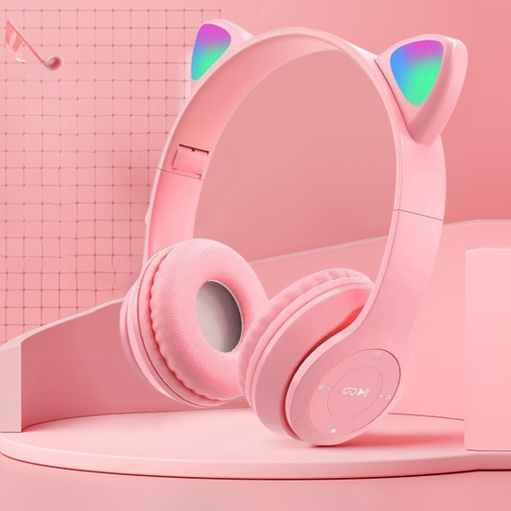 Bonito gato orelha bluetooth f - Cat Ear Bluetooth Headset Led avaliação e preço