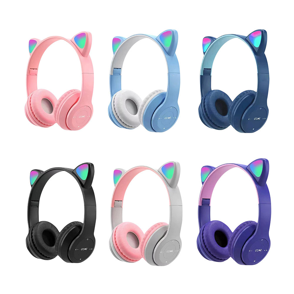 Bonito gato orelha bluetooth f - Cat Ear Bluetooth Headset Led avaliação e preço