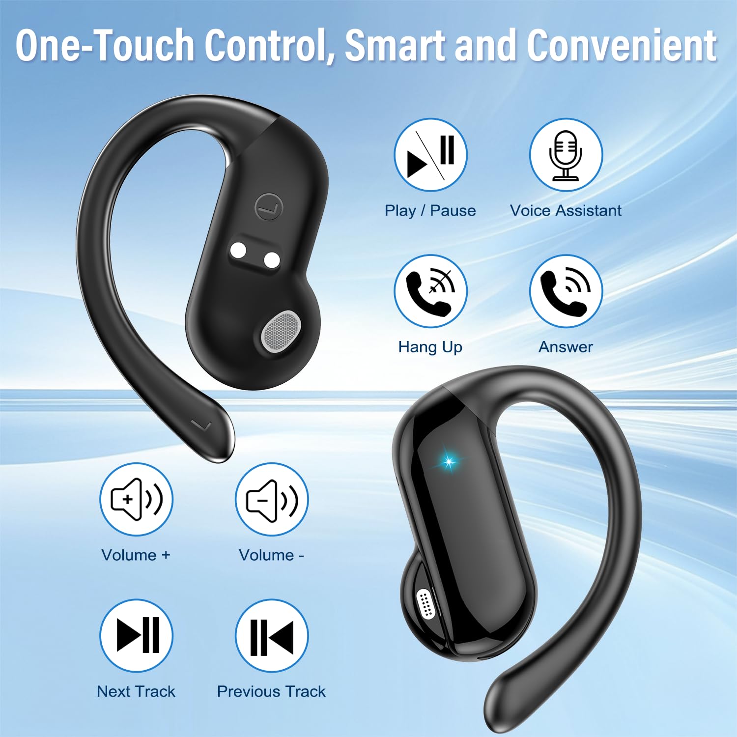 Fones de Ouvido Open-Ear Bluet - Open Ear Air Conduction Headphones avaliação e preço