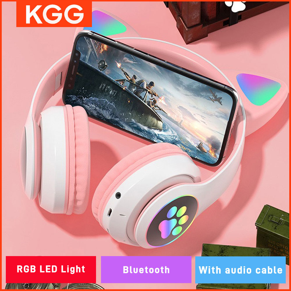 Orelhas de gato fones de ouvid - Cat Ear Bluetooth Headset Led avaliação e preço